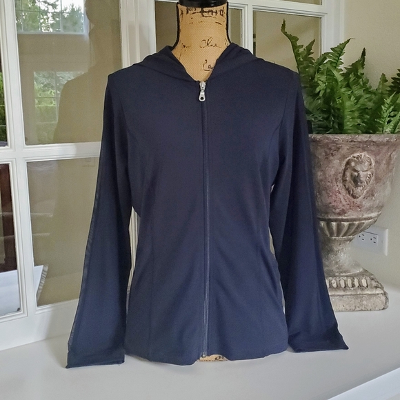 CAbi Zip Up Mesh Trim Hoodie - Like New - Picture 10 of 10